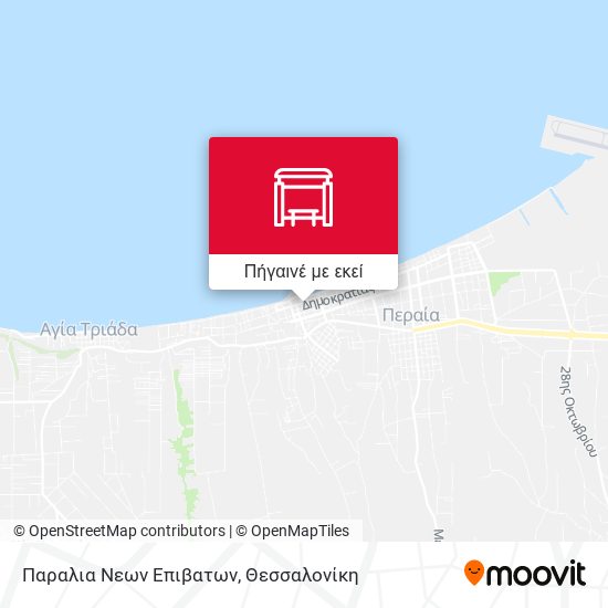 Παραλια Νεων Επιβατων χάρτης