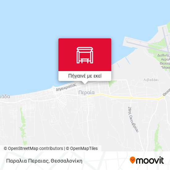 Παραλια Περαιας χάρτης
