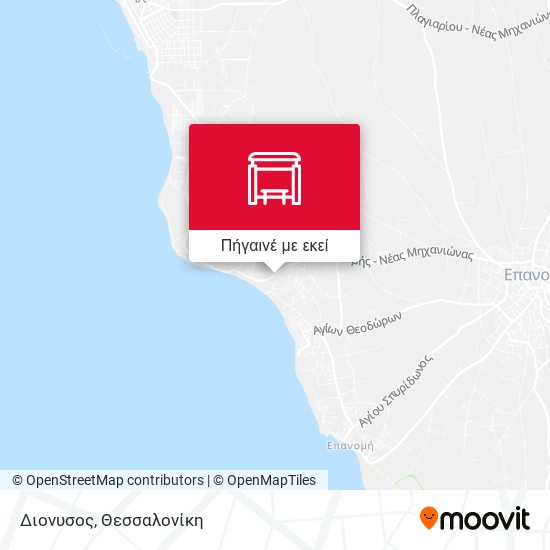 Διονυσος χάρτης