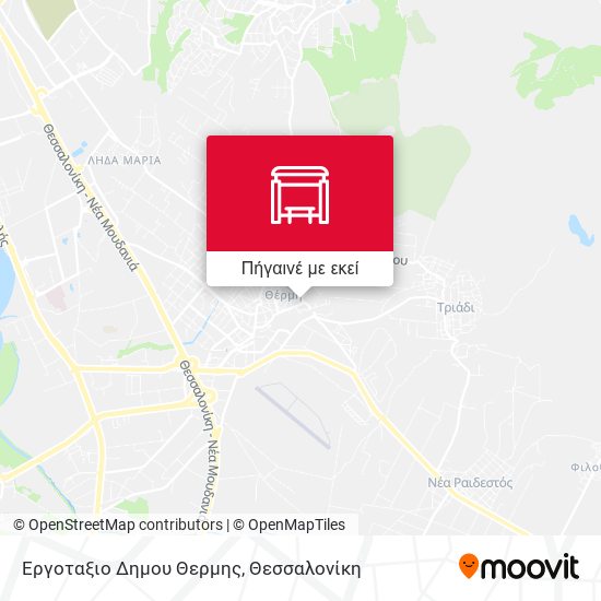 Εργοταξιο Δημου Θερμης χάρτης