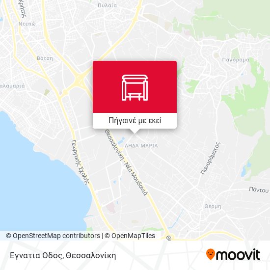 Εγνατια Οδος χάρτης
