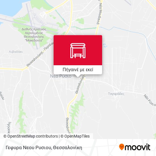 Γεφυρα Νεου Ρυσιου χάρτης