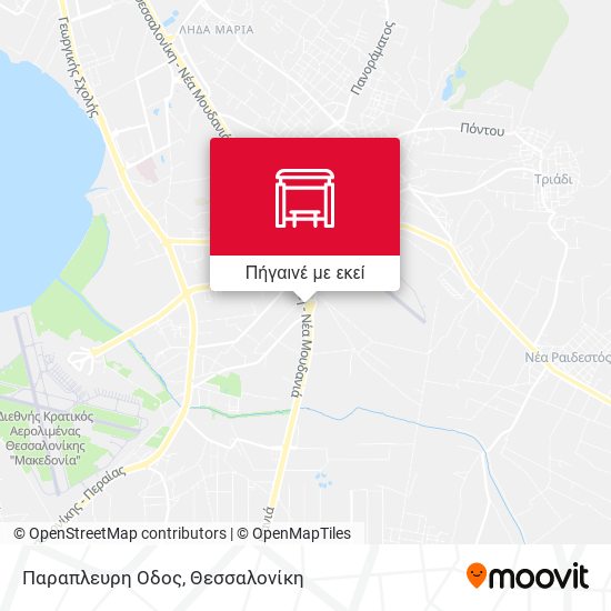 Παραπλευρη Οδος χάρτης