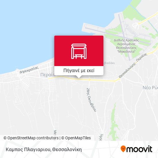 Καμπος Πλαγιαριου χάρτης