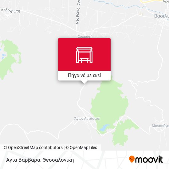 Αγια Βαρβαρα χάρτης