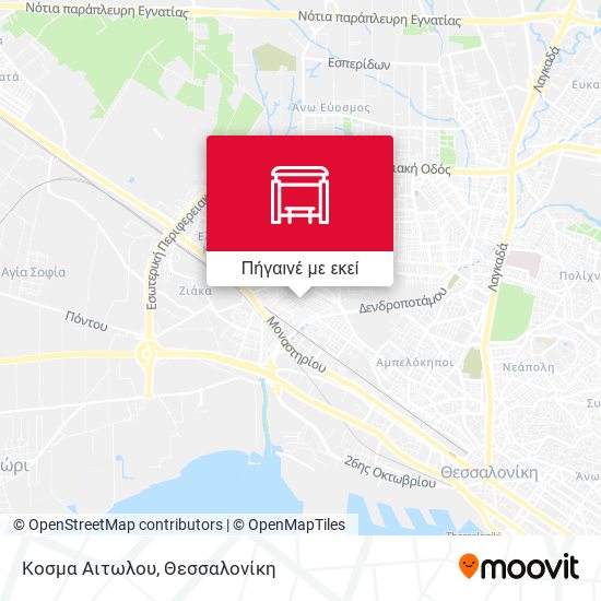 Κοσμα Αιτωλου χάρτης