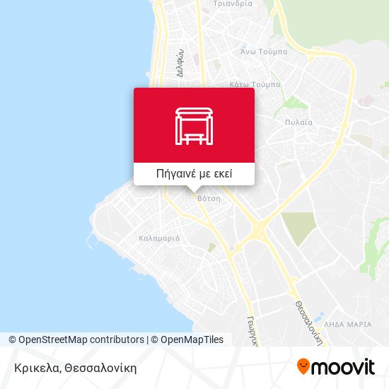Κρικελα χάρτης