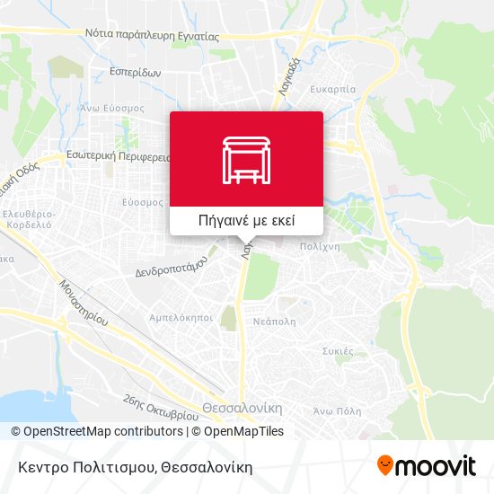 Κεντρο Πολιτισμου χάρτης