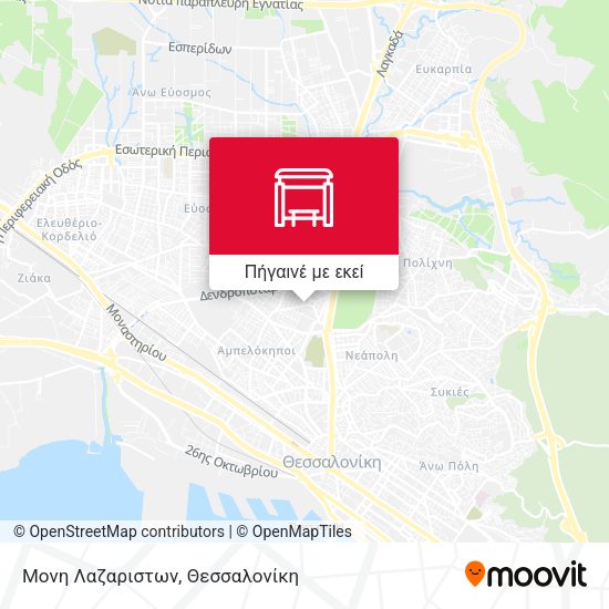 Μονη Λαζαριστων χάρτης