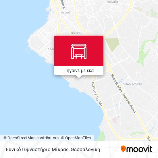 Εθνικό Γυμναστήριο Μίκρας χάρτης