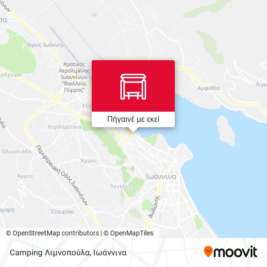 Camping Λιμνοπούλα χάρτης