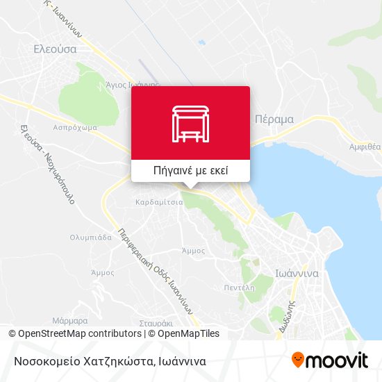 Νοσοκομείο Χατζηκώστα χάρτης