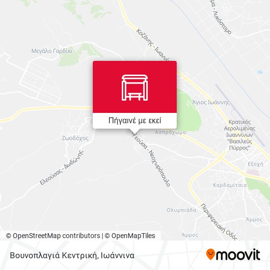 Βουνοπλαγιά Κεντρική χάρτης