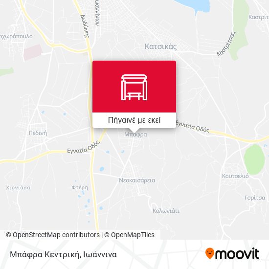 Μπάφρα Κεντρική χάρτης