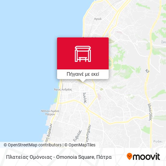 Πλατείας Ομόνοιας - Omonoia Square χάρτης