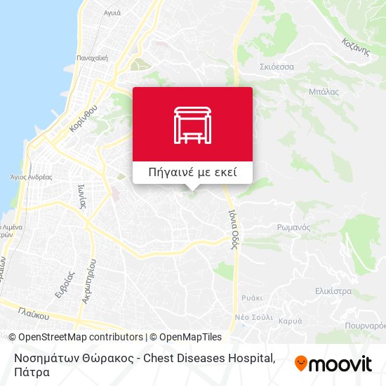 Νοσημάτων Θώρακος - Chest Diseases Hospital χάρτης