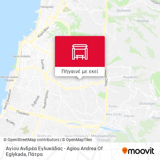 Αγίου Ανδρέα Εγλυκάδας - Agiou Andrea Of Eglykada χάρτης