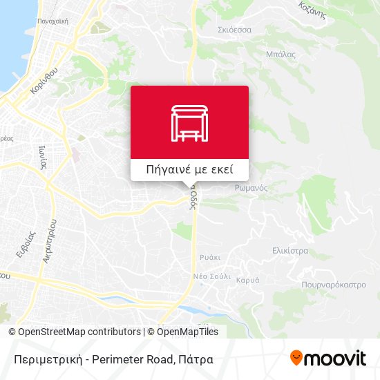 Περιμετρική - Perimeter Road χάρτης