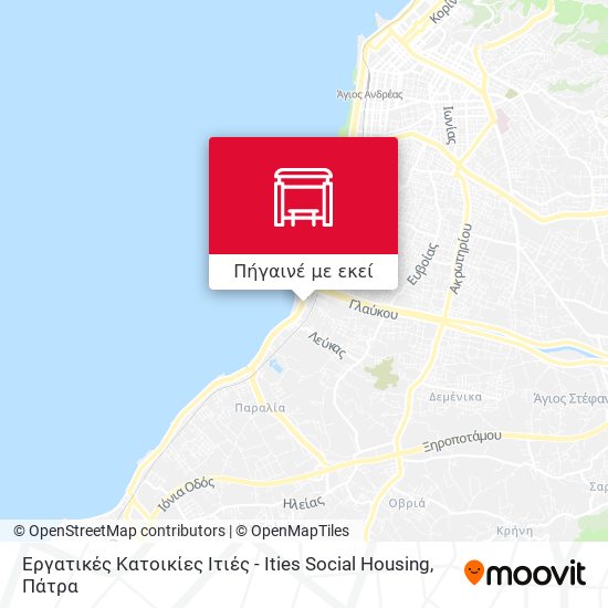 Εργατικές Κατοικίες Ιτιές - Ities Social Housing χάρτης