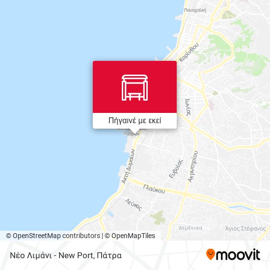 Νέο Λιμάνι - New Port χάρτης