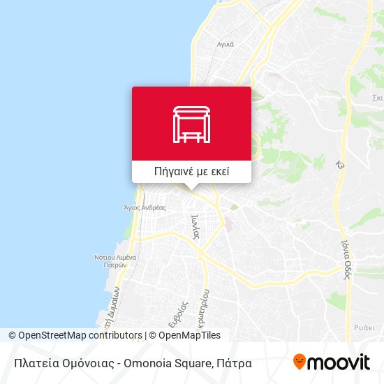 Πλατεία Ομόνοιας - Omonoia Square χάρτης