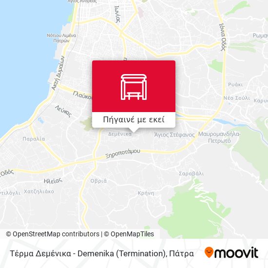 Τέρμα Δεμένικα - Demenika (Termination) χάρτης