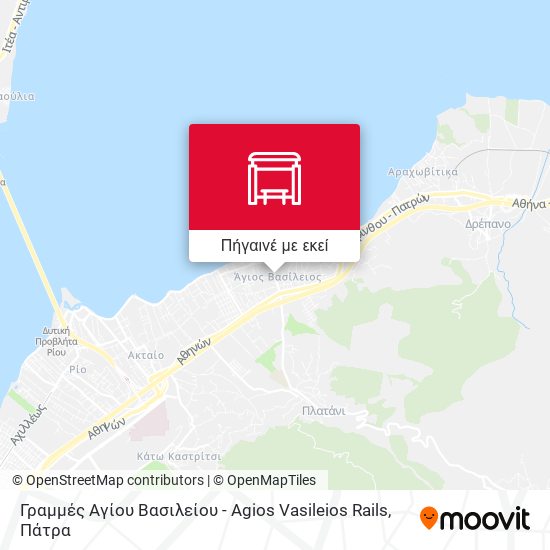 Γραμμές Αγίου Βασιλείου - Agios Vasileios Rails χάρτης