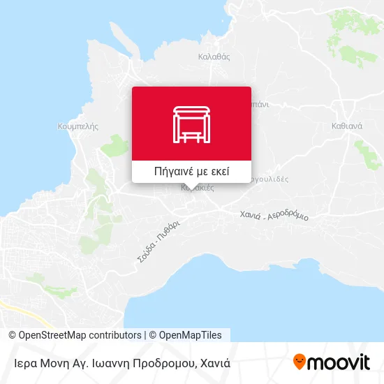 Ιερα Μονη Αγ. Ιωαννη Προδρομου χάρτης