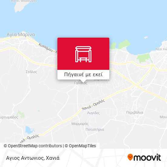 Αγιος Αντωνιος χάρτης