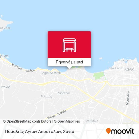 Παραλιες Αγιων Αποστολων χάρτης