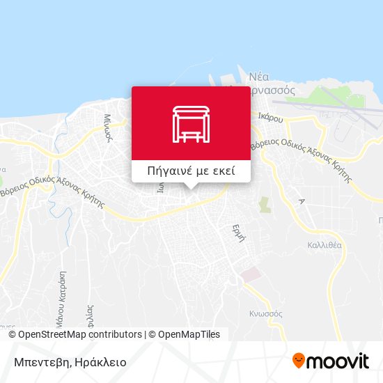 Μπεντεβη χάρτης