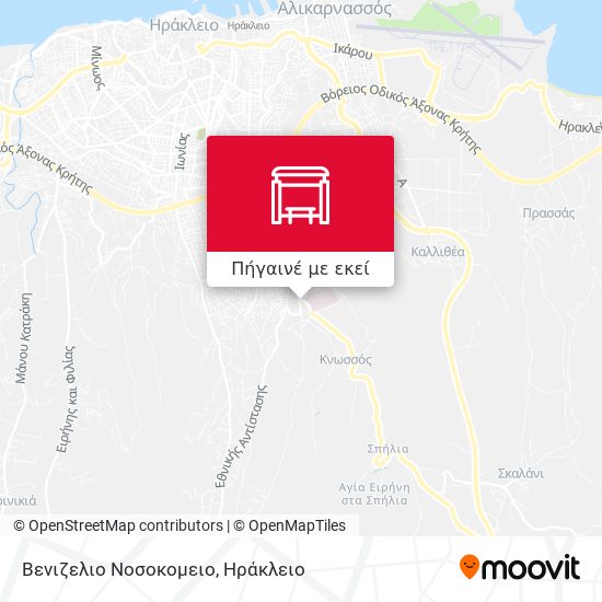 Βενιζελιο Νοσοκομειο χάρτης