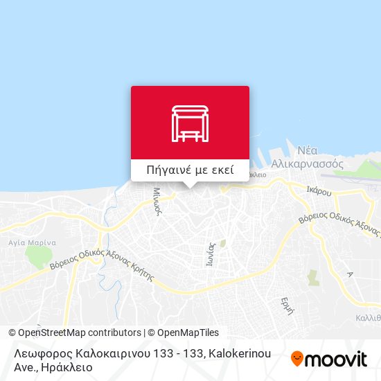 Λεωφορος Καλοκαιρινου 133 - 133, Kalokerinou Ave. χάρτης