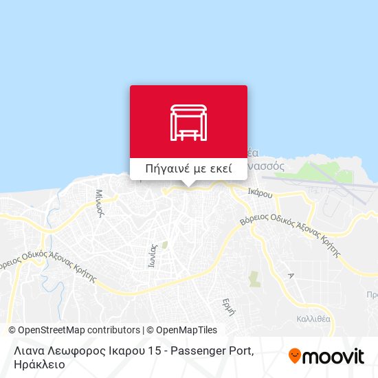 Λιανα Λεωφορος Ικαρου 15 - Passenger Port χάρτης