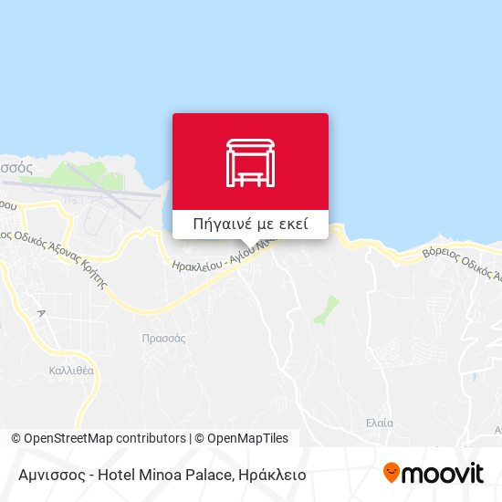 Αμνισσος - Hotel Minoa Palace χάρτης