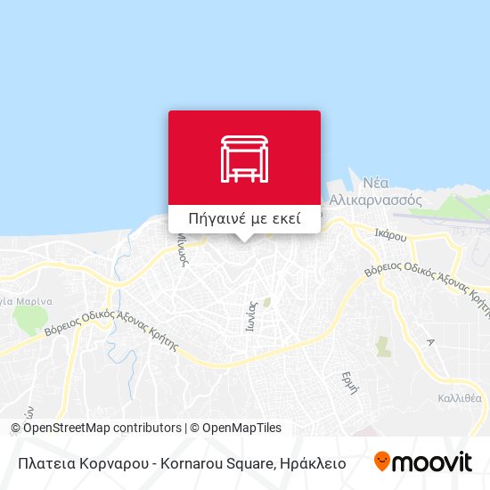 Πλατεια Κορναρου - Kornarou Square χάρτης