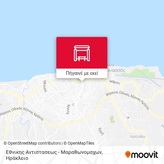 Εθνικης Αντιστασεως - Μαραθωνομαχων χάρτης