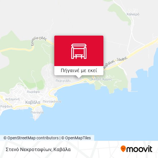 Στενό Νεκροταφίων χάρτης