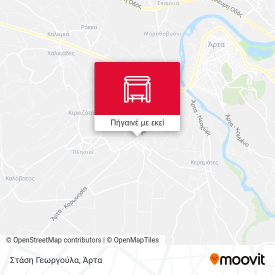 Στάση Γεωργούλα χάρτης