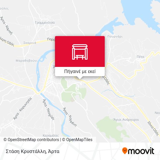 Στάση Κρυστάλλη χάρτης