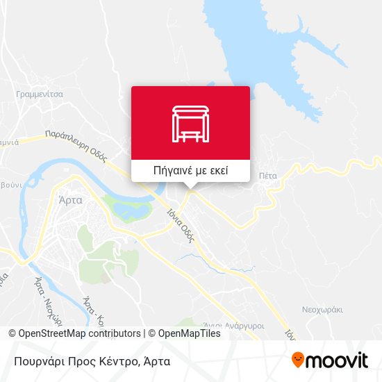 Πουρνάρι Προς Κέντρο χάρτης
