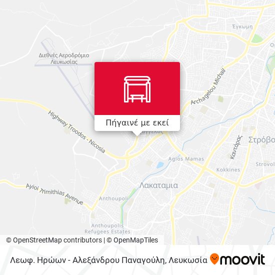 Λεωφ. Ηρώων - Αλεξάνδρου Παναγούλη χάρτης