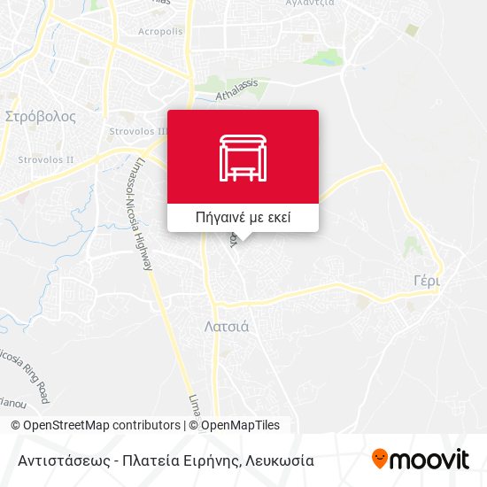 Αντιστάσεως - Πλατεία Ειρήνης χάρτης