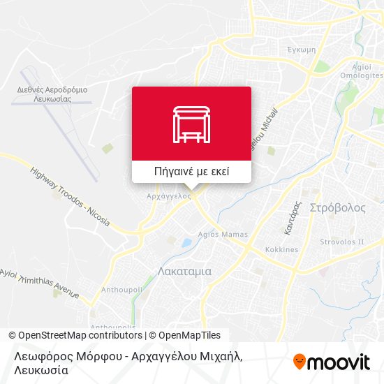 Λεωφόρος Μόρφου - Αρχαγγέλου Μιχαήλ χάρτης