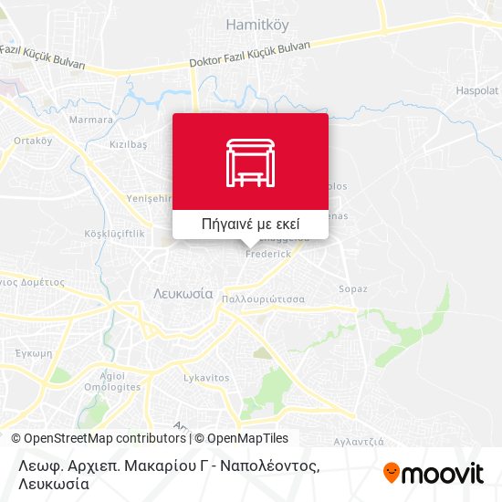 Λεωφ. Αρχιεπ. Μακαρίου Γ - Ναπολέοντος χάρτης
