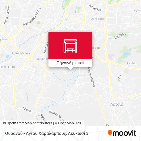 Ουρανού -  Αγίου Χαραλάμπους χάρτης