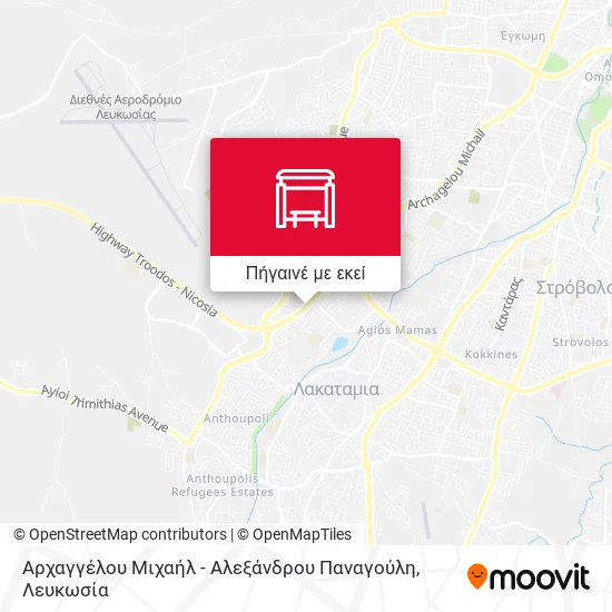 Αρχαγγέλου Μιχαήλ - Αλεξάνδρου Παναγούλη χάρτης