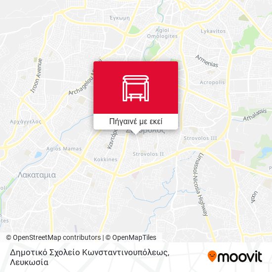 Δημοτικό Σχολείο Κωνσταντινουπόλεως χάρτης