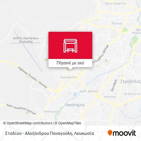 Σταδίου - Αλεξάνδρου Παναγούλη χάρτης