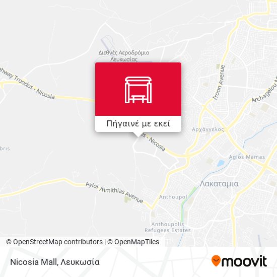 Nicosia Mall χάρτης
